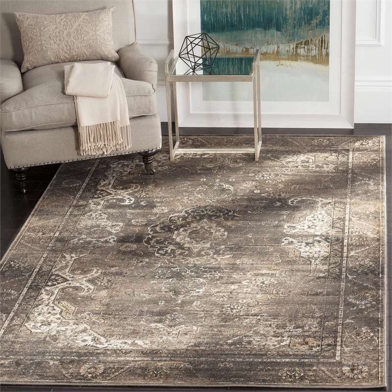 Safavieh Vintage Soft Anthracite Traditional Rug - 7.7