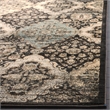 Safavieh Vintage 8' X 11' Power Loomed Rug In Black And Light Blue