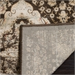 Safavieh Vintage 8' X 11' Power Loomed Rug In Black And Light Blue