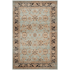 Safavieh Vintage 5'-1&quot X 7'-7&quot Power Loomed Rug in Light Blue / Brown