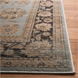 Safavieh Vintage 9' X 12' Power Loomed Rug in Light Blue / Brown