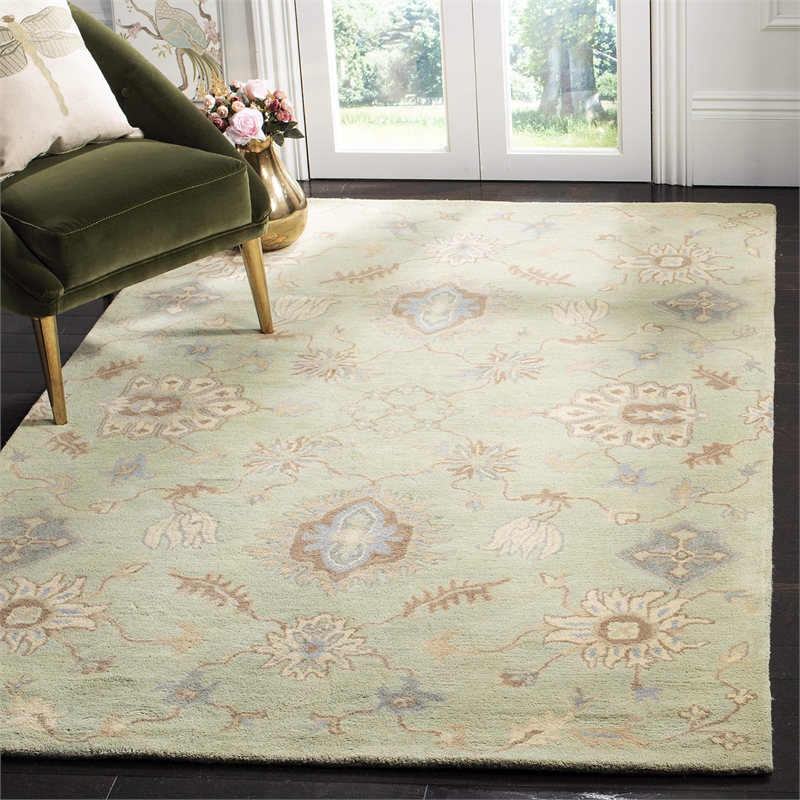 Safavieh Wyndham Light Green Contemporary Rug - 4' x 6'