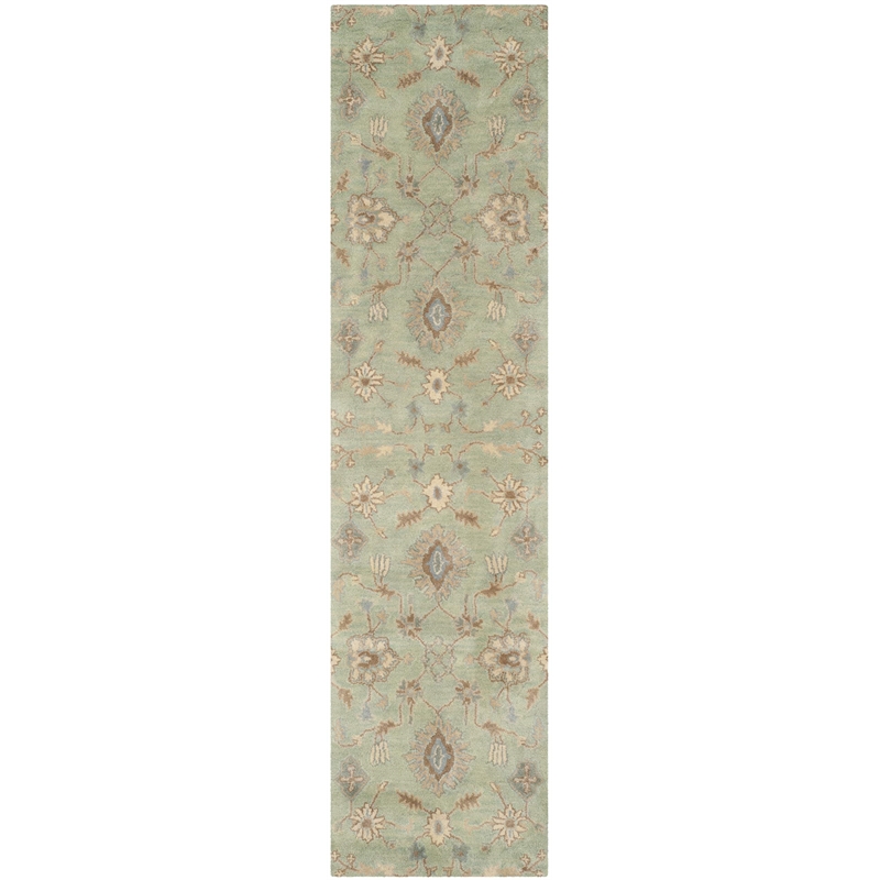 Safavieh Wyndham Light Green Contemporary Rug - Runner 2'3