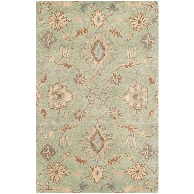 Safavieh Wyndham Light Green Contemporary Rug - Runner 2'6