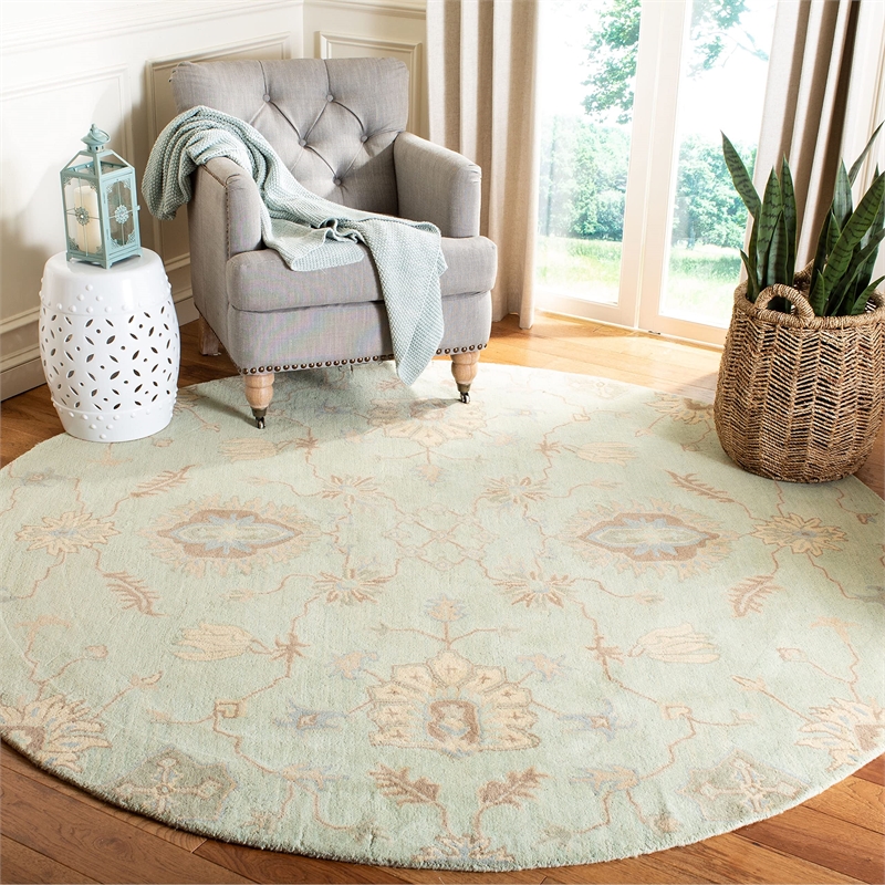 Safavieh Wyndham Light Green Contemporary Rug - Runner 2'6