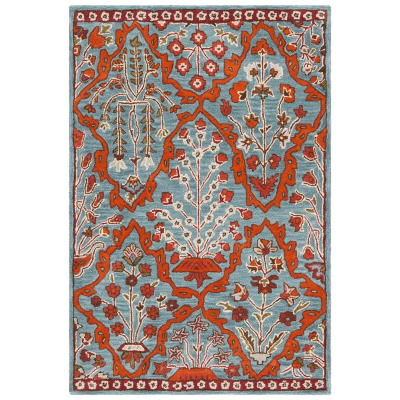 Safavieh Wyndham Blue Contemporary Rug - 4' x 6'