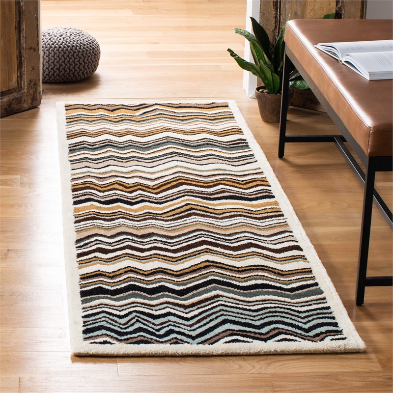 Safavieh Wyndham Brown Contemporary Rug - Runner 2'3