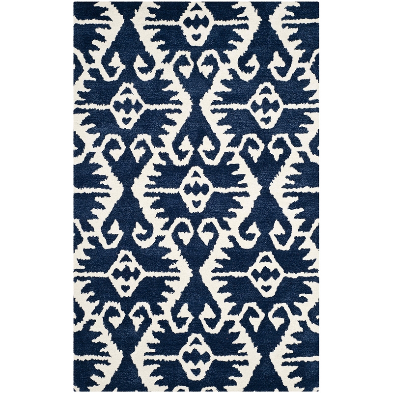 Safavieh Wyndham Royal Blue Contemporary Rug - 4' x 6'