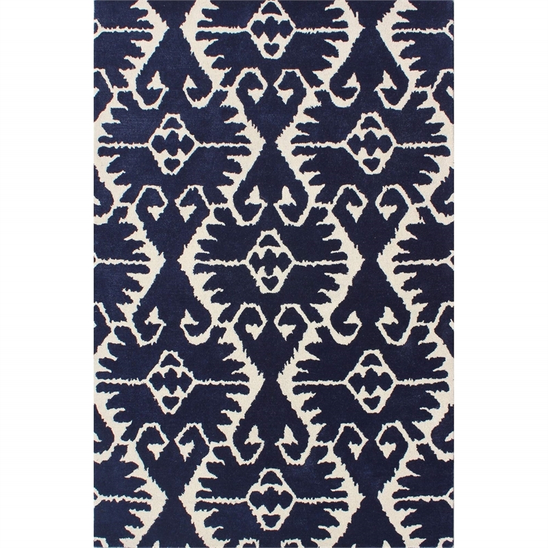 Safavieh Wyndham Royal Blue Contemporary Rug - 5' x 8'