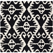 Safavieh Wyndham Black Contemporary Rug - Square 5'