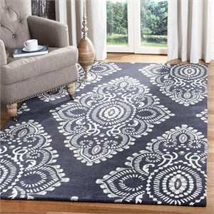 Safavieh Wyndham Dark Grey Contemporary Rug - 6' x 9'