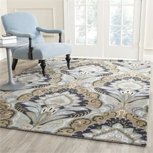 Safavieh Wyndham Blue Contemporary Rug - 6' x 9'