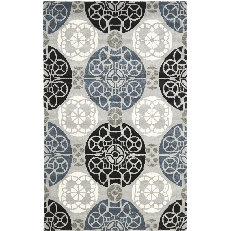 Safavieh Wyndham Grey Contemporary Rug - 6' x 9'