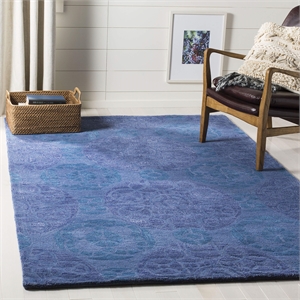 Safavieh Wyndham Blue Contemporary Rug - Square 5'