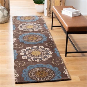 Safavieh Wyndham Eggplant Contemporary Rug - Runner 2'3&quot x 9'