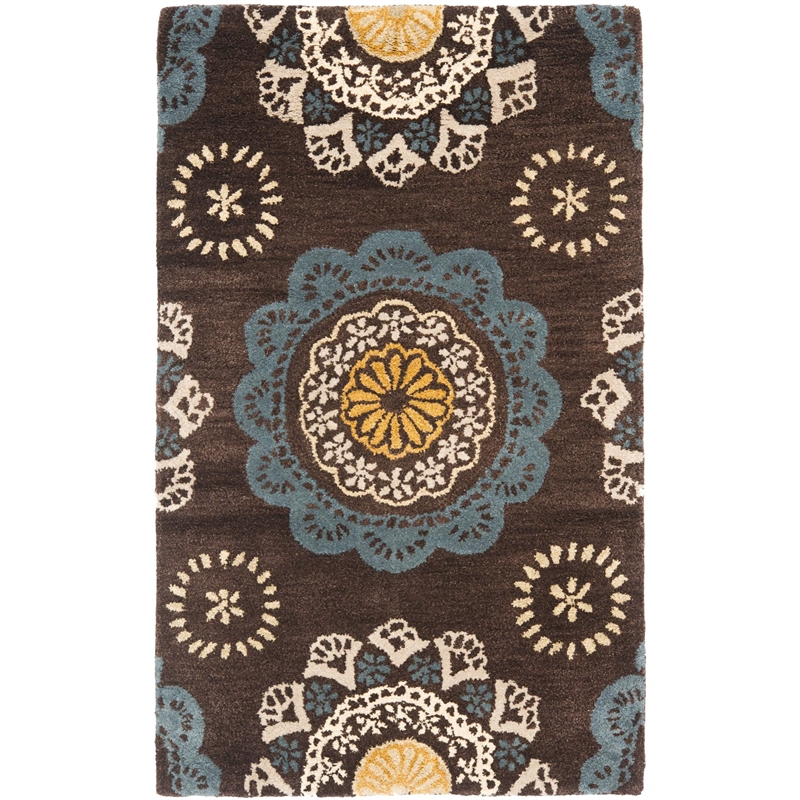 Safavieh Wyndham Eggplant Contemporary Rug - Runner 2'6