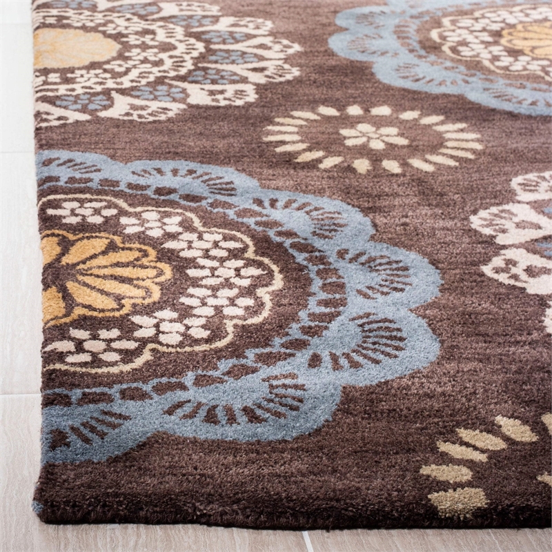 Safavieh Wyndham Eggplant Contemporary Rug - Runner 2'6