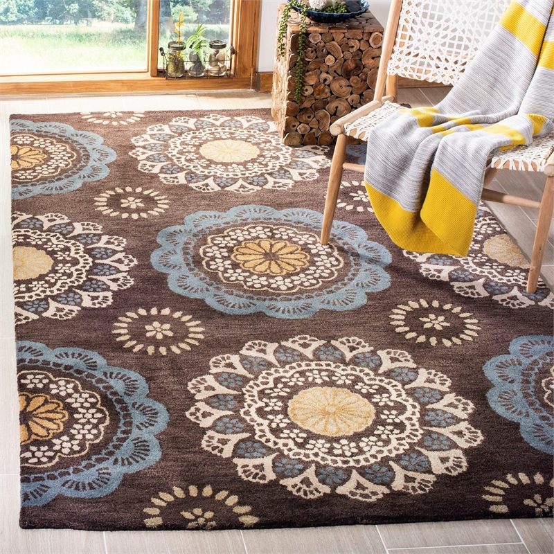 Safavieh Wyndham Eggplant Contemporary Rug - Runner 2'6