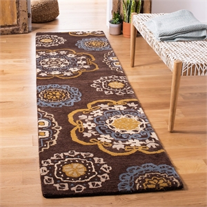 Safavieh Wyndham Eggplant Contemporary Rug - Runner 2'3&quot x 9'