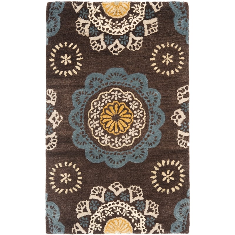Safavieh Wyndham Eggplant Contemporary Rug - Runner 2'6
