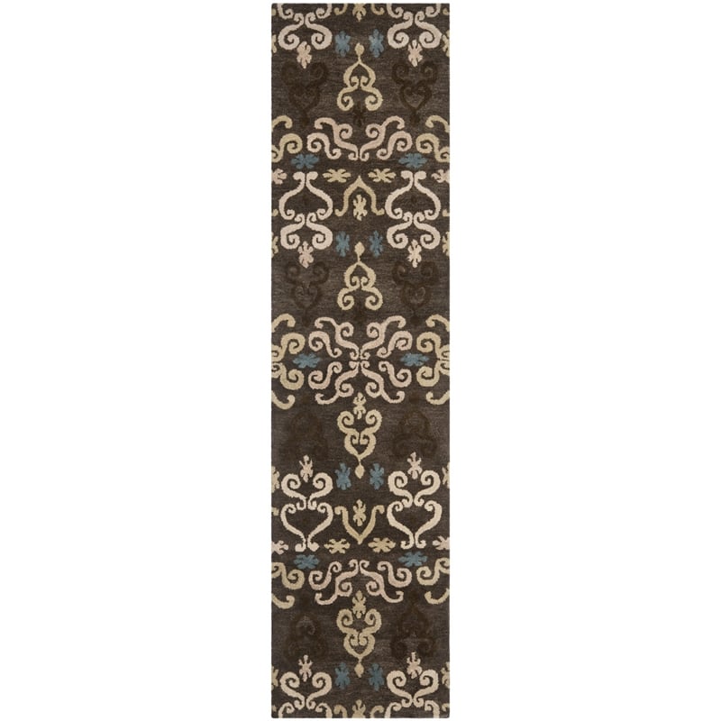 Safavieh Wyndham Brown Contemporary Rug - Runner 2'3