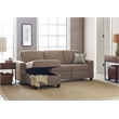 Serta at Home Palisades Left Facing Reclining Sectional in Beige