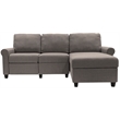 Serta Copenhagen Reclining Sectional Sofa with Right Storage Chaise Gray