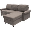 Serta Copenhagen Reclining Sectional Sofa with Right Storage Chaise Gray