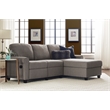 Serta Copenhagen Reclining Sectional Sofa with Right Storage Chaise Gray