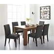 Serta Liam Parsons Upholstered Accent Dining Room Chair Set of 2 Charcoal Gray