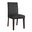 Serta Liam Parsons Upholstered Accent Dining Room Chair Set of 2 Charcoal Gray