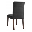 Serta Liam Parsons Upholstered Accent Dining Room Chair Set of 2 Charcoal Gray