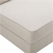 Serta Copenhagen Modern Accent Chair Button Tufted Backrest Woven Fabric Cream