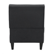 Serta Copenhagen Modern Accent Chair Button Tufted Backrest WovenFabric Charcoal