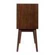 Adore Decor Brookline 2 Door Storage Cabinet Walnut Brown