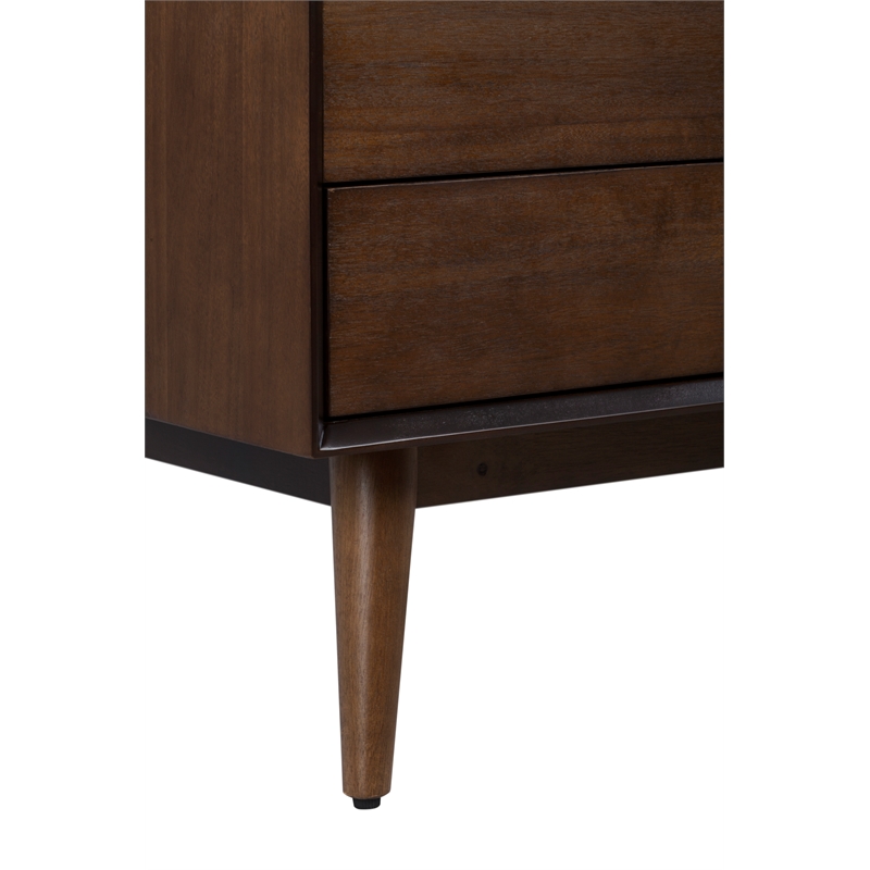 Serta Brookline 3 Drawer TV Stand in Classic Walnut