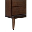 Serta Brookline 3 Drawer TV Stand in Classic Walnut