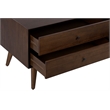 Serta Brookline 3 Drawer TV Stand in Classic Walnut