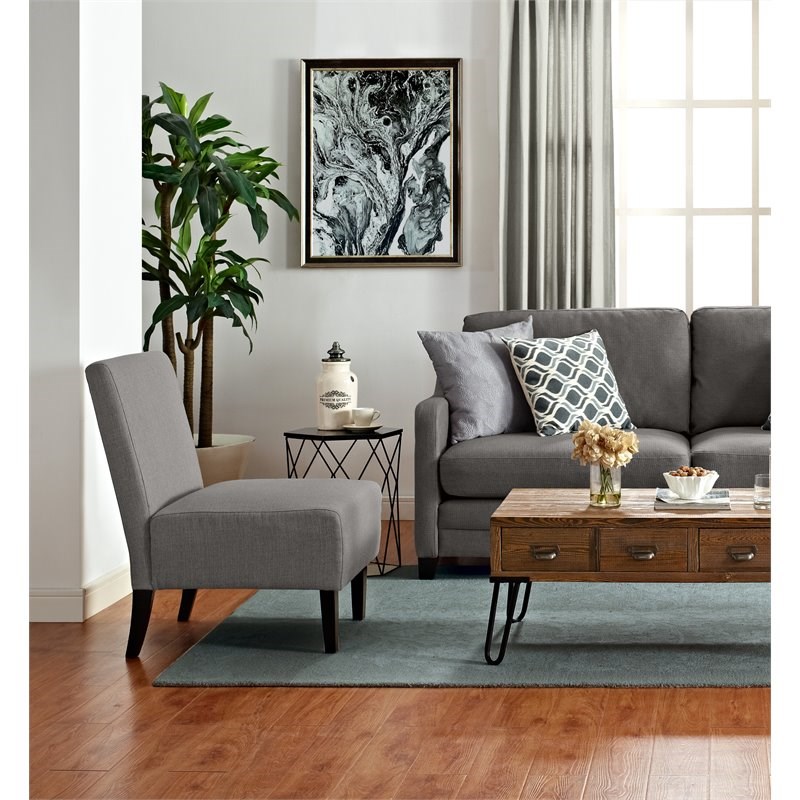 Serta Palisades Slipper Chair Gray