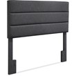 Serta Palisades Queen Upholstered Headboard in Charcoal Gray