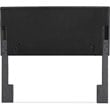 Serta Palisades Queen Upholstered Headboard in Charcoal Gray