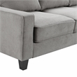 Serta Palisades 86 Reversible Small Space Sectional with Storage Soft Gray