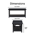 Serta Bismarck Coffee Table Black
