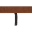 Serta Leighton Writing Desk Wood and Black Metal