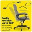 Serta Hannah Upholstered Modern Velvet Microfiber Office Chair in Gray