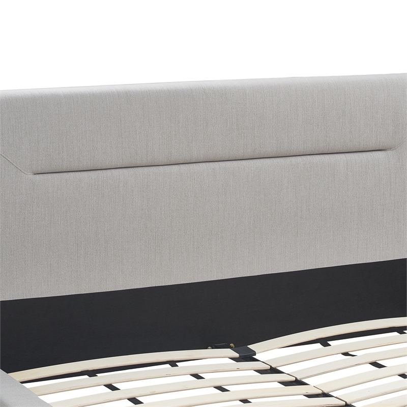 Serta Sierra Upholstered Bed Queen Size Gray