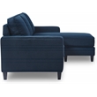 Serta Harmon Square Arm Sectional Navy Blue