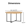 Serta Stevenson Round Coffee Table Natural