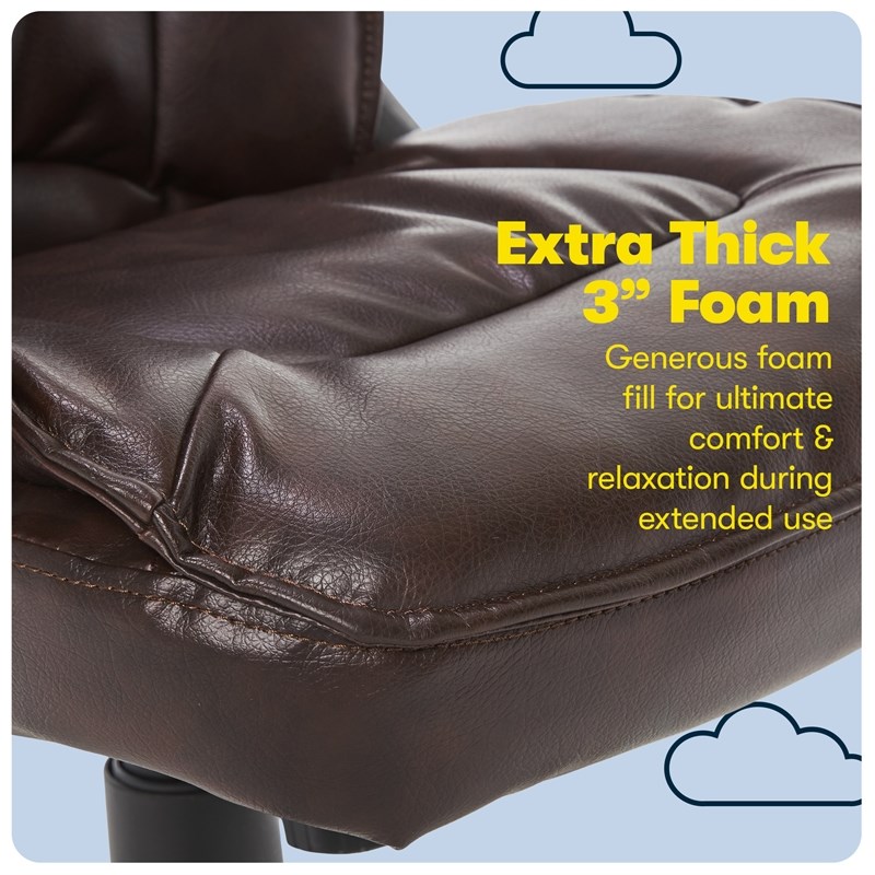Serta Hannah Office Chair Biscuit Bonded Leather