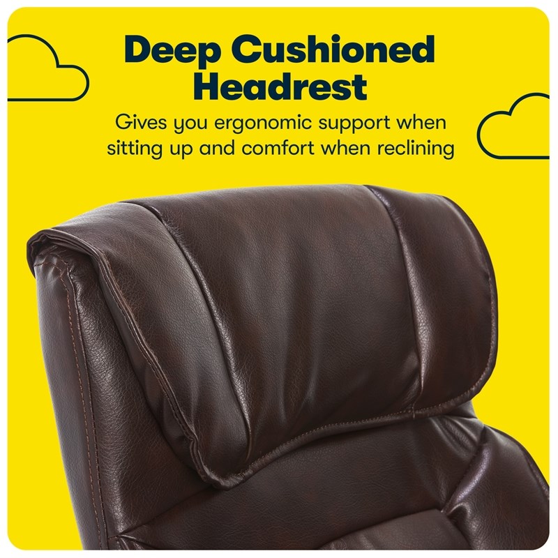 Serta Hannah Office Chair Biscuit Bonded Leather